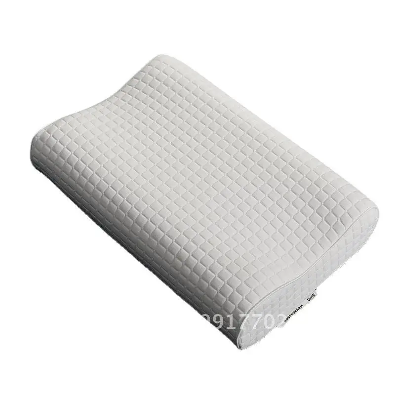 

Yijia ROSENSKARM Rosen Huan Ergonomic Memory Foam Pillow Side Or Supine Sleeping White Cotton Cover Single Adult Use