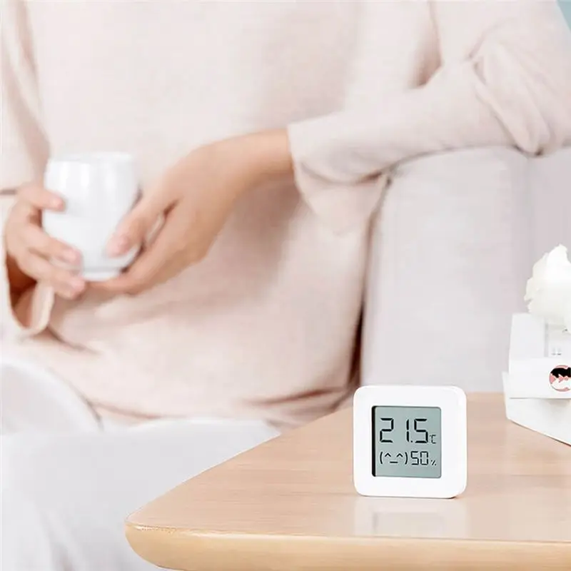 newA10R 2PCS for Thermometer 2 Smart Home Temperature Humidity Sensor with LCD Screen Digital Moisture