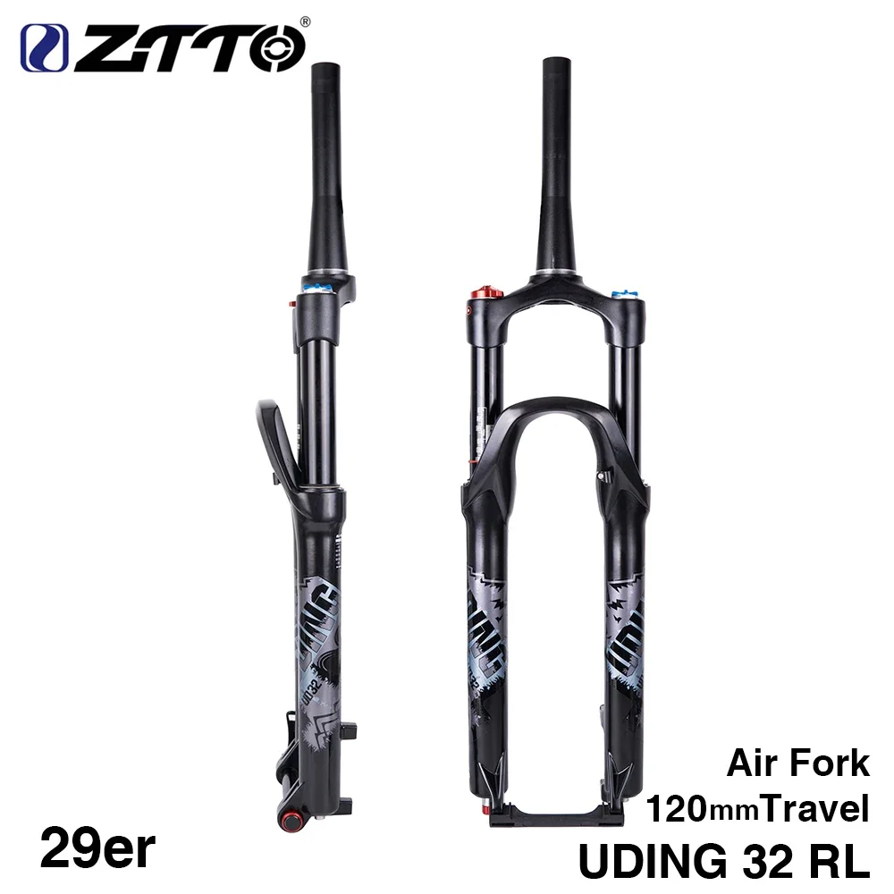 32 RL 120mm Air 29 29er Inch Fork Suspension Lock Straight Tapered Thru Axle QR Quick Release For MTB Bicycle