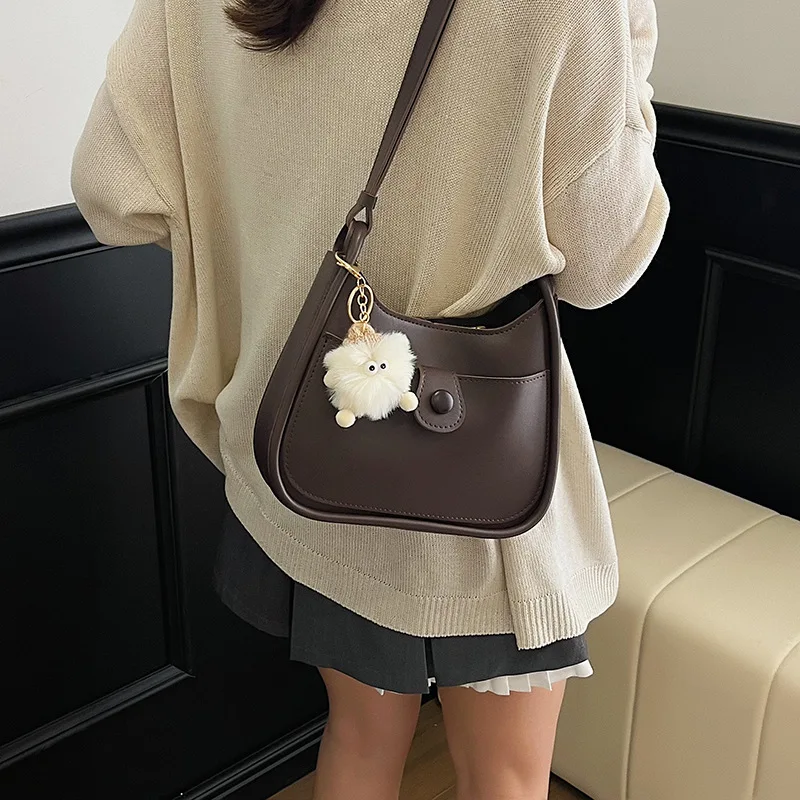 

2025 New Minimalist Crossbody Bag for Women, Genuine Leather Multi-way Underarm Shoulder Purse, Unique Versatile Design