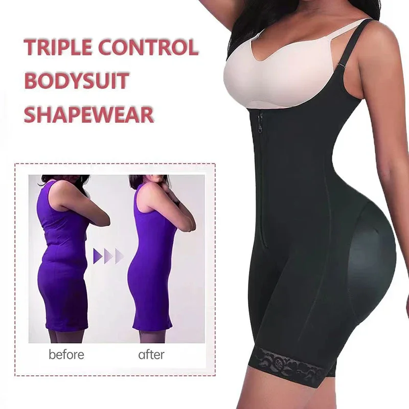 AfruliA Fajas Colombians Girdles Bodysuits Body Shaper Waist Trainer Corset Postpartum Belt with Hook Sexy Underwear Butt Lifter