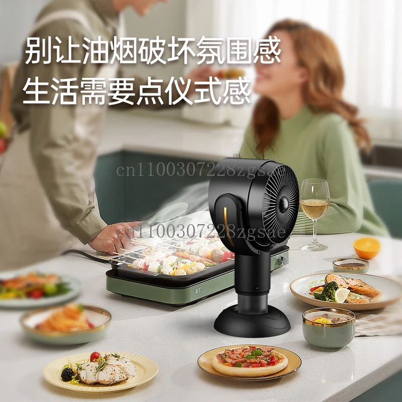 Desktop range hood household mini small barbecue hot pot outdoor portable smoking artifact