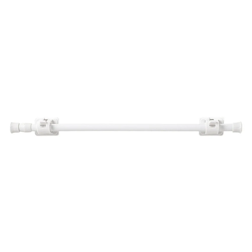Adjustable Tension Rod No Drill Installation Transparent Telescopic Pole For Curtain Clothes Hanging Bathroom Kitchen Organizati view 2