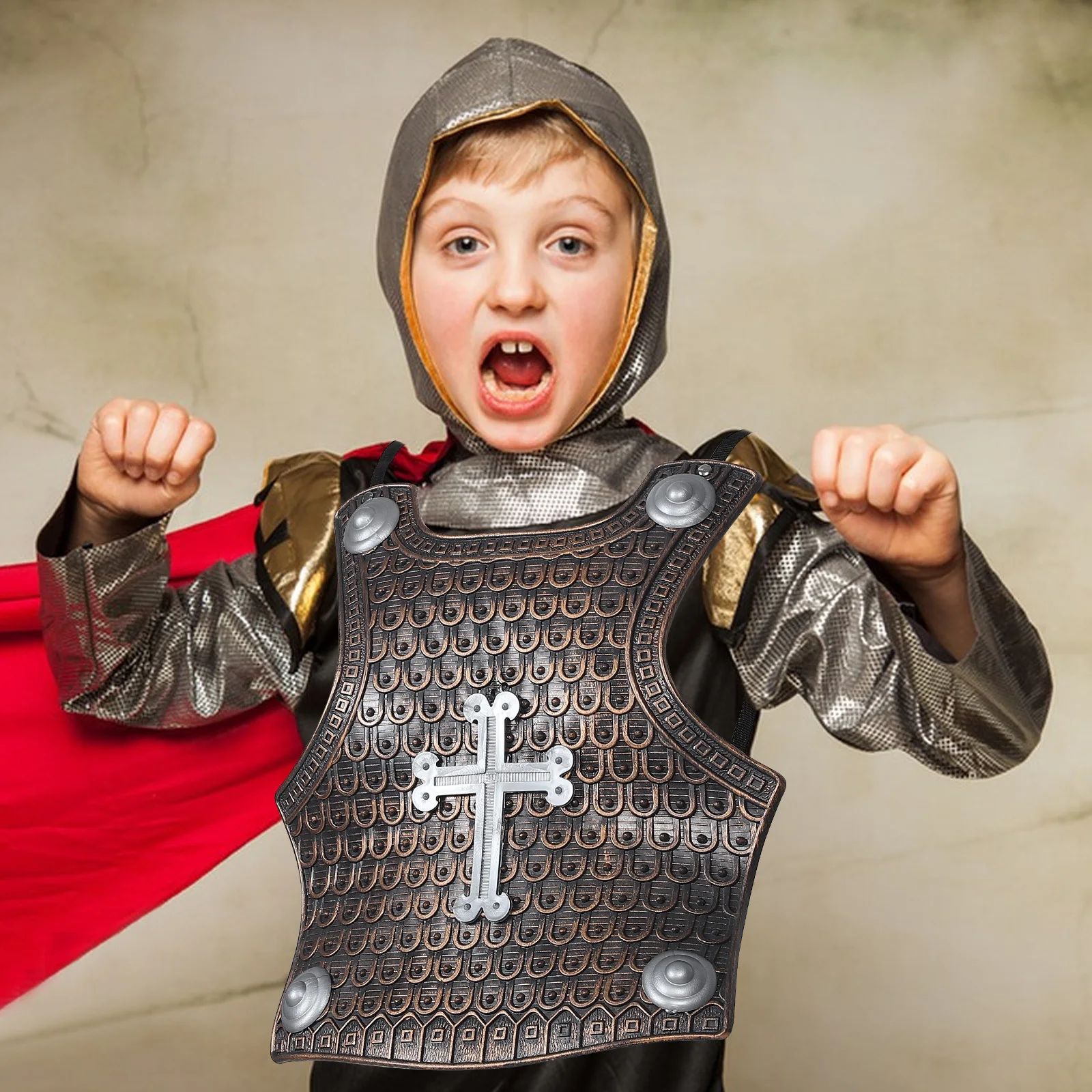 Ancient Children'S Cosplay Breastplate Kids Role Play Armor Costume For Halloween Party Themed Events Accessory