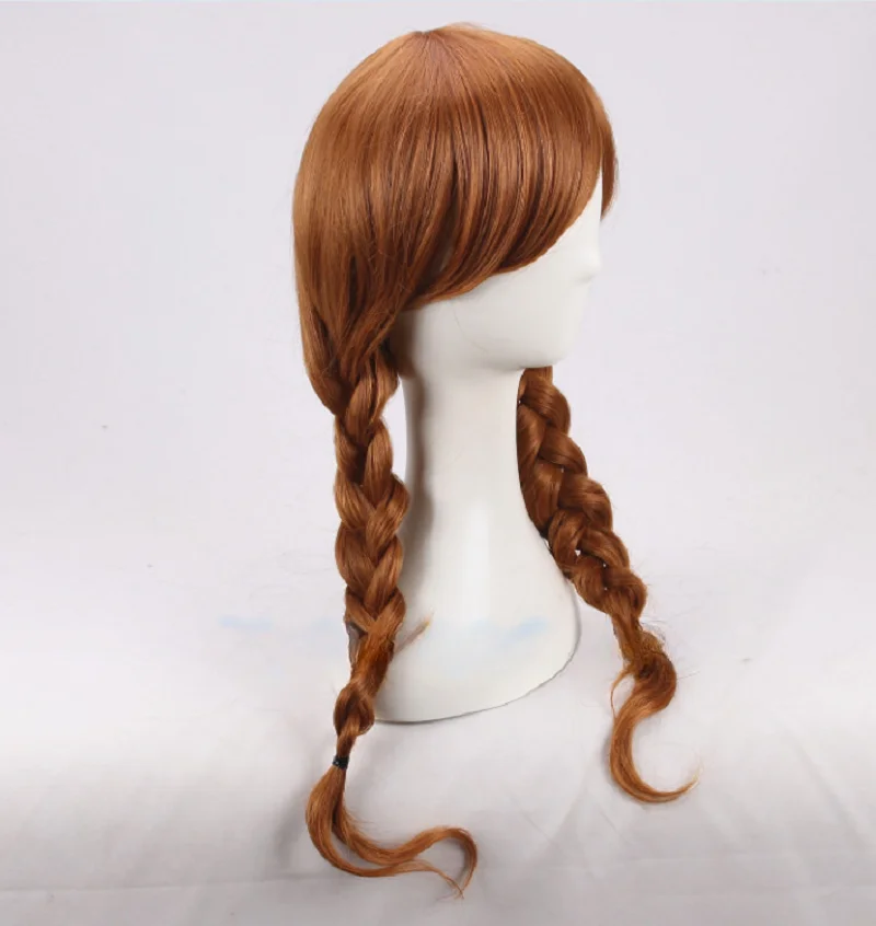 TEK KEN 6 Julia Chang Cosplay Costume Headwear Prop Wig Brown Medium Long Ponytail Braided Hair