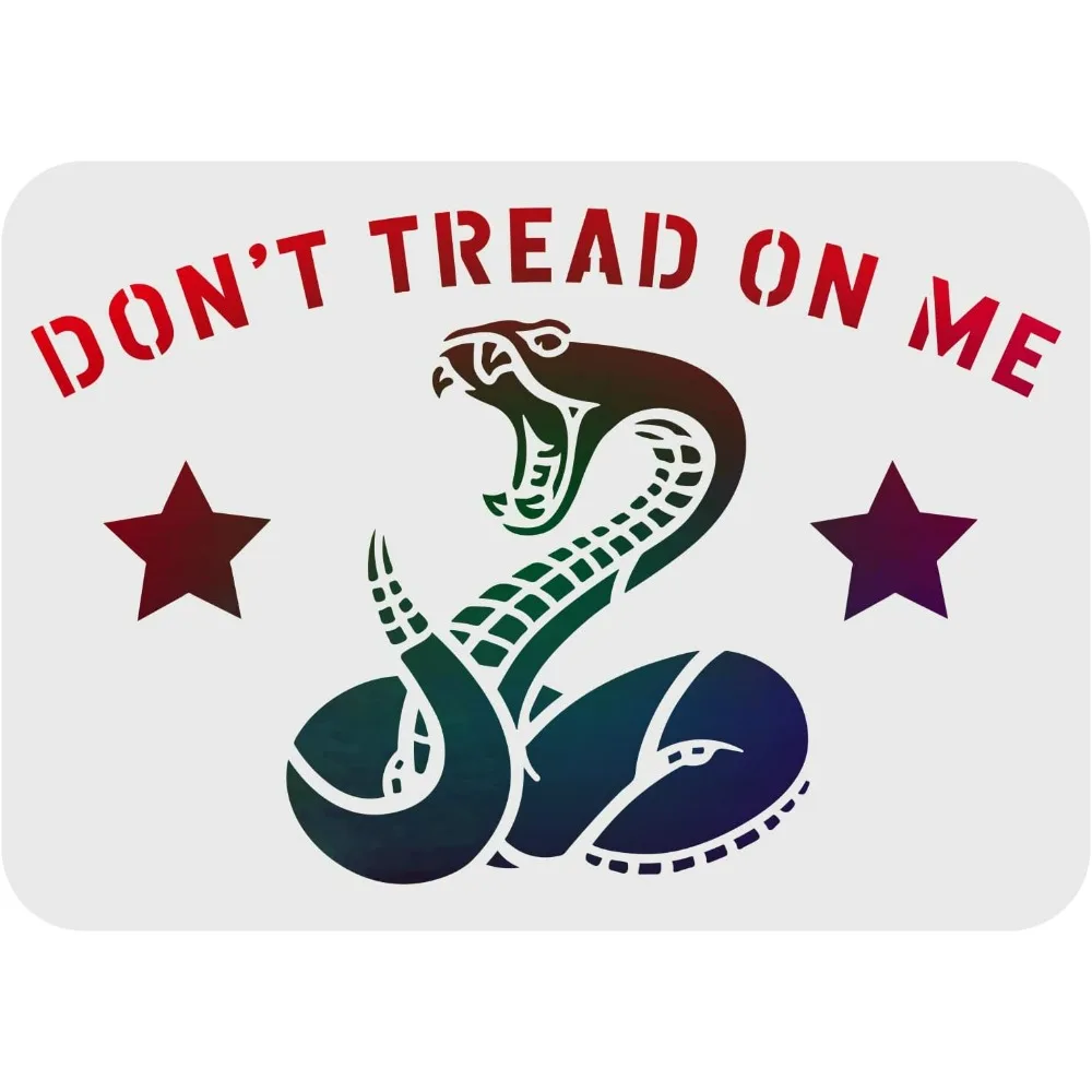 Plastic Military Stencil Template Don't Tread On Me (12