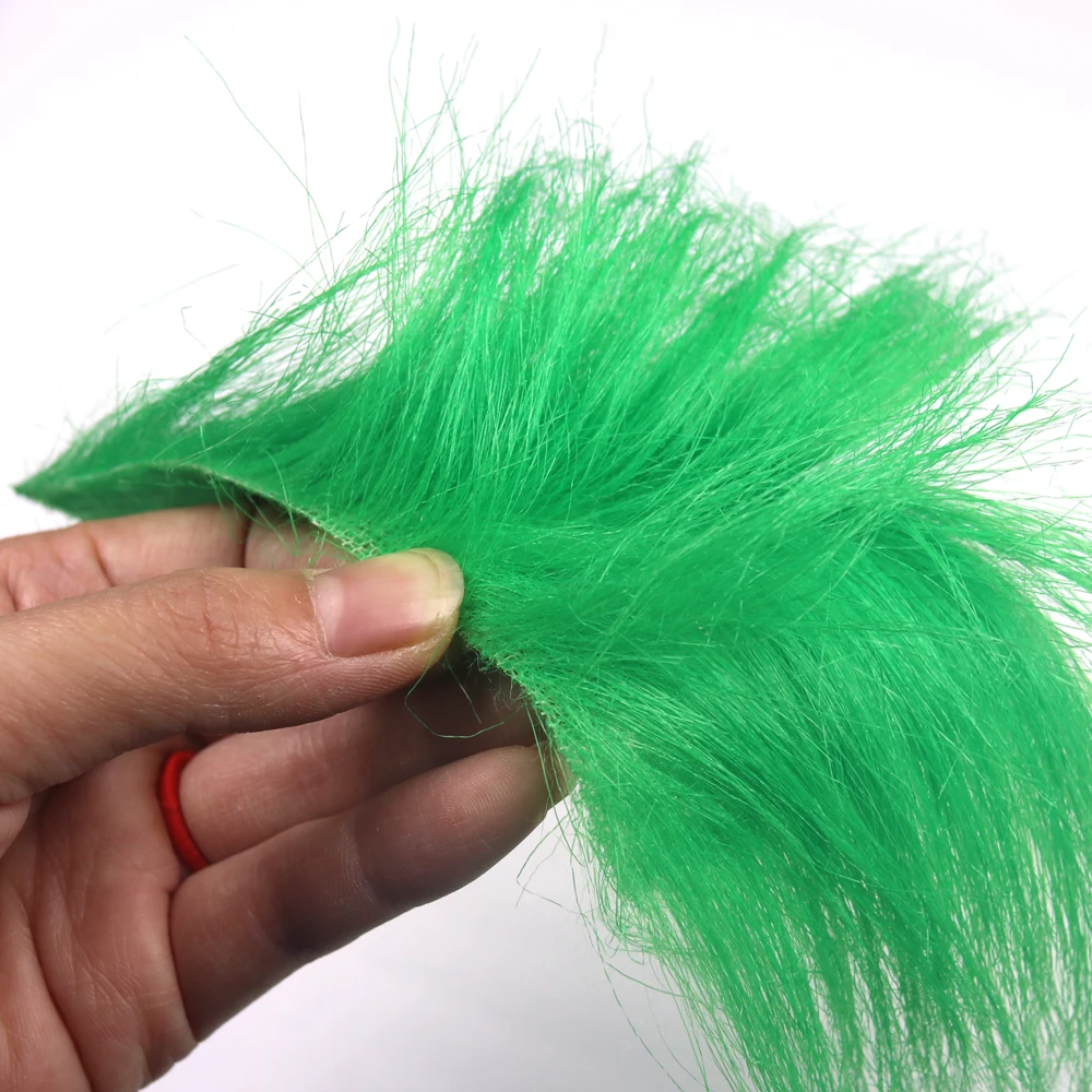 Wifreo 12 opakowań Mix kolorów Długie włókno do wiązania much Craft Fur Streamer Bait Fish Fly Tying Material Furable Soft Synthetic Fiber — zdjęcie 5