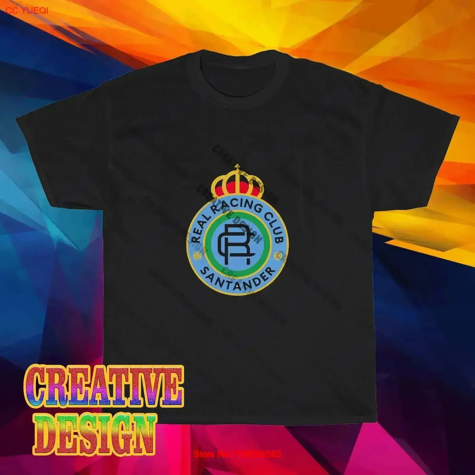 New T Shirt Santander Logo Racing Men's USA Size S to 5XL vintage Washed homme Stretched Comfortable Breathable Unisex Slightly