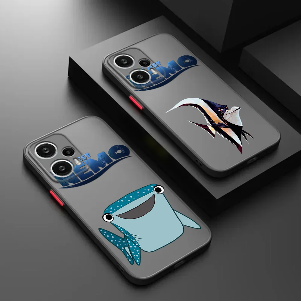 حافظة لهاتف Redmi 9A 9i Note 10 9 8 T 14C 10a 10c 9c 9t 9s 10s Xiaomi 14 Pro 10T العثور على نمط نيمو غطاء أسود شفاف #1