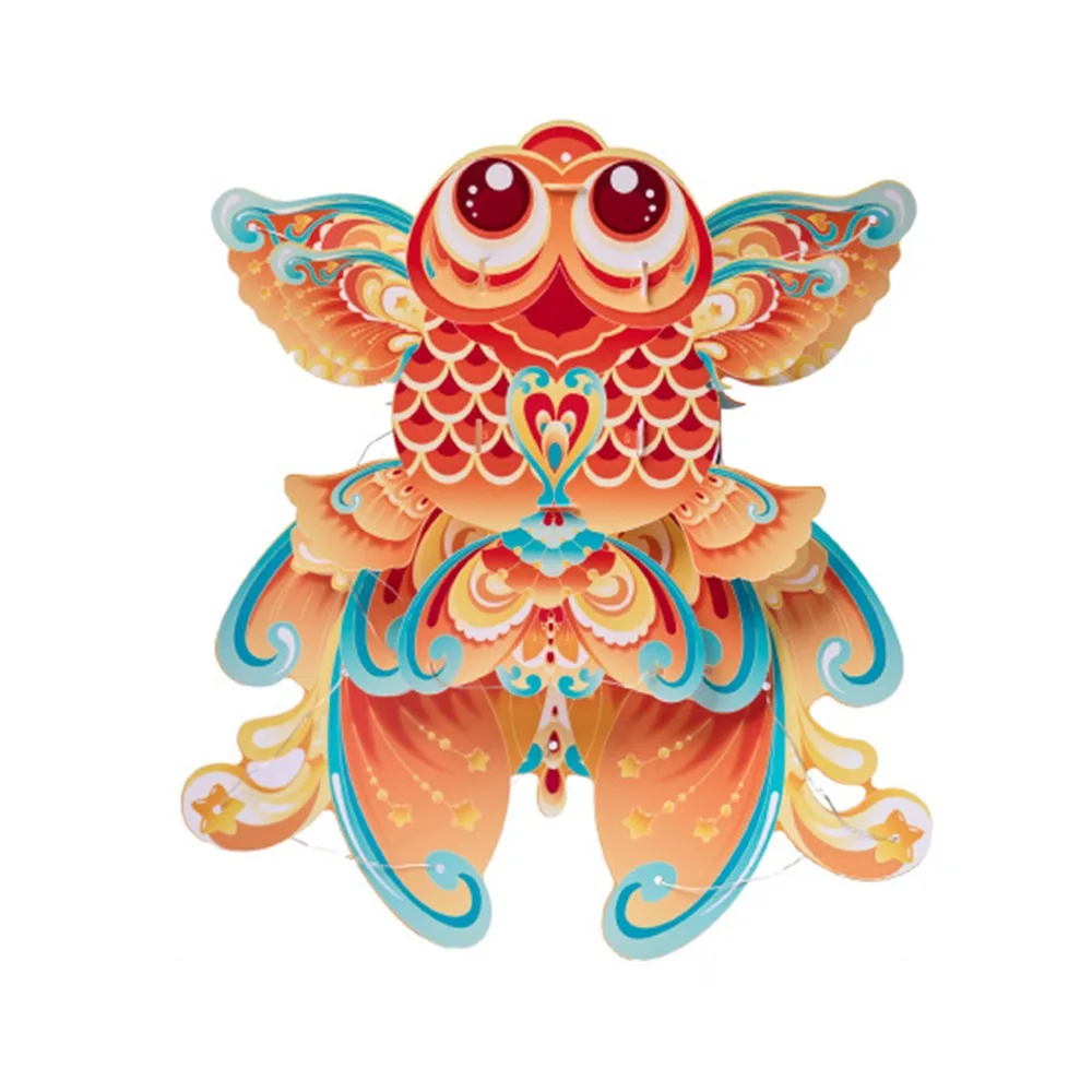 

Cute Chinese Fish Lantern Waterproof Traditional Handheld Goldfish Lantern Handmade Celebration Lantern Home Decoration