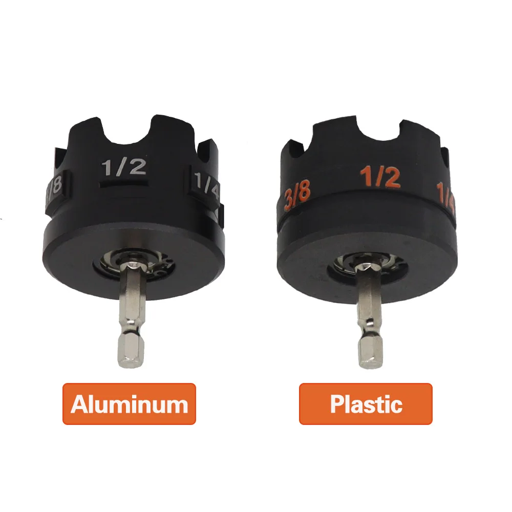 

Aluminum Alloy Plastic Optional Nut Zipper Drill Attachment for Fast Nut and Bolt Removal Nut Drill Bit Socket Wrenches Tool Set