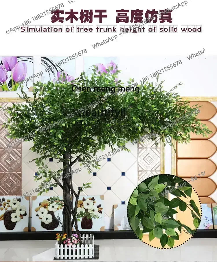 cc182Simulation banyan tree fake tree large indoor column simulation interior decoration landscape tree