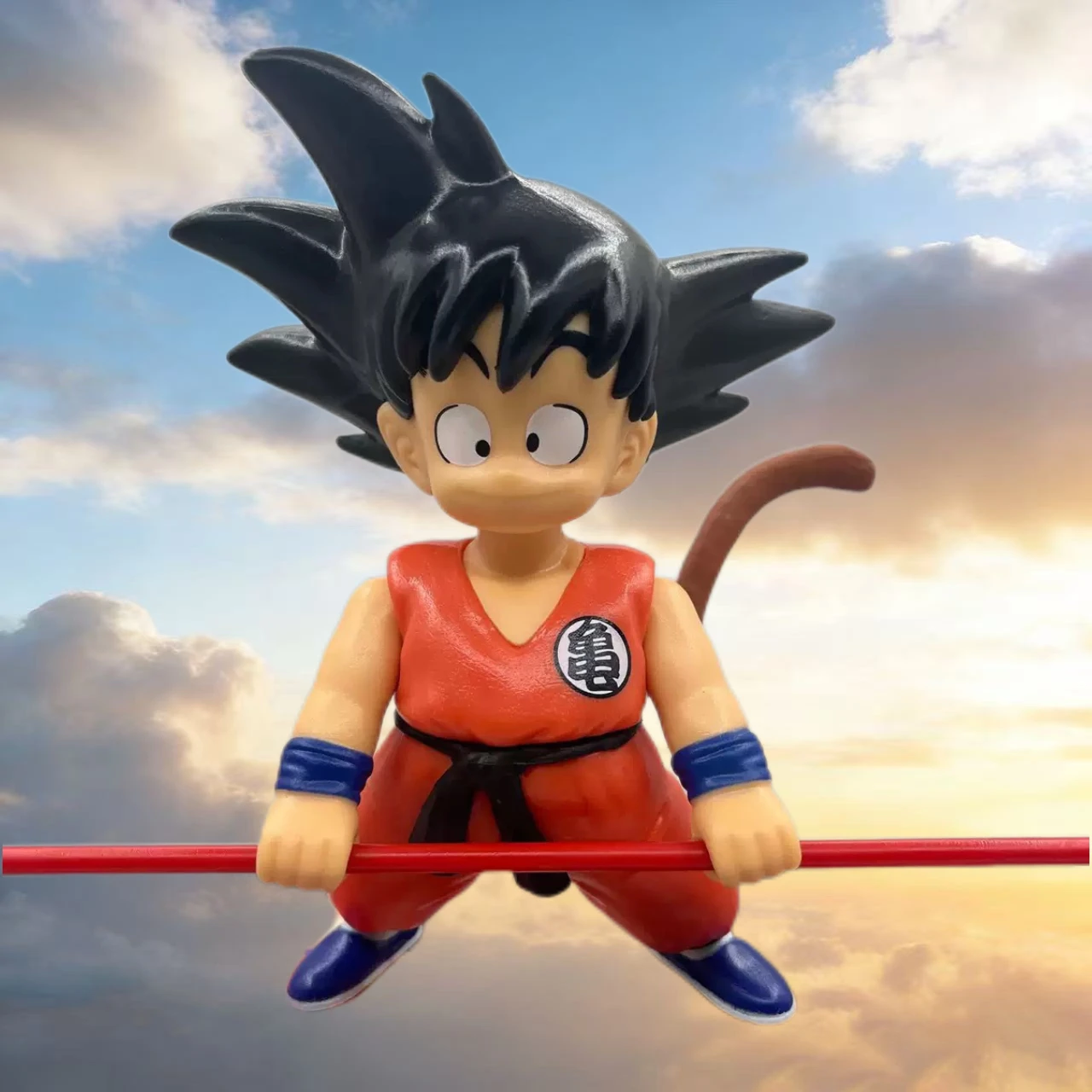16cm/6,5 Zoll Dragon Ball Anime-Figuren Goku-Statue Kindheits-Goku Actionfigur PVC-Modell Sammlerstück Dekoration Ornamente Spielzeug