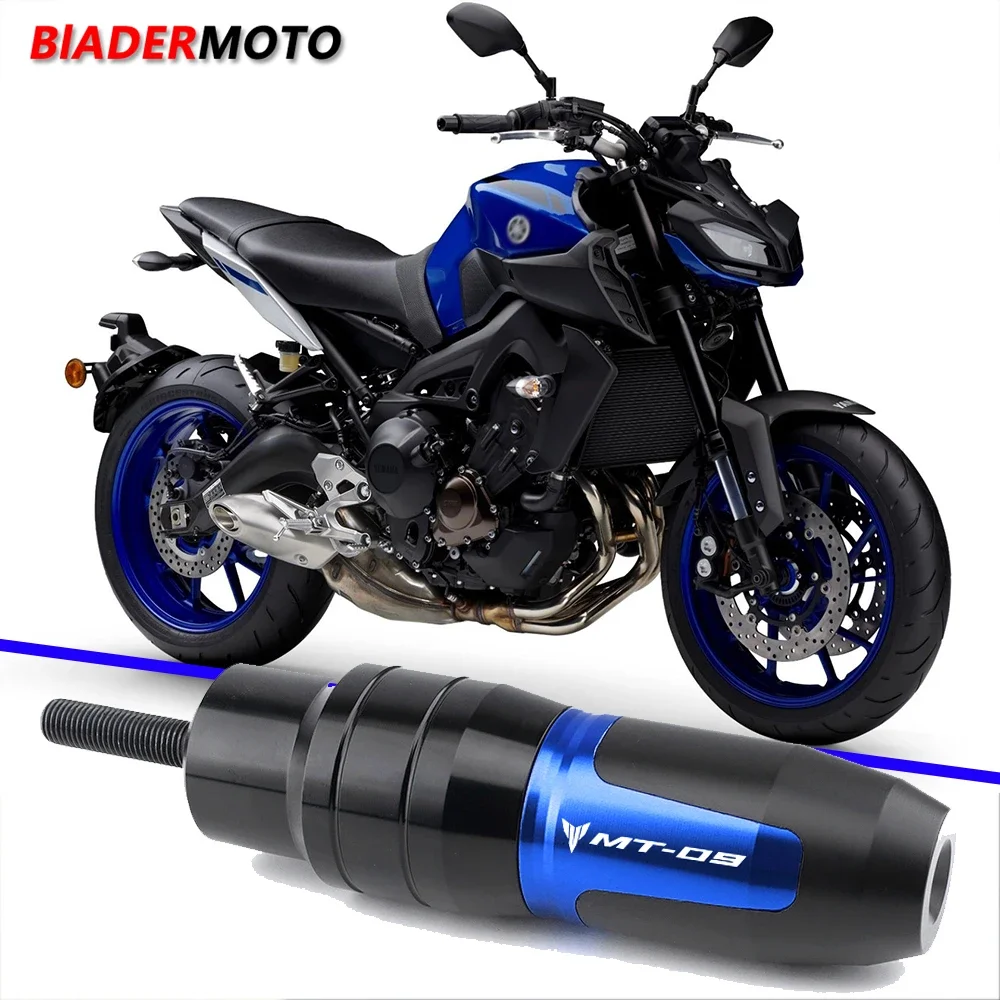 

For Yamaha MT09 FZ09 MT 09 MT-09 2014-2020 2019 2018 Motorcycle CNC Frame Crash Pads Exhaust Sliders Crash Protector with logo