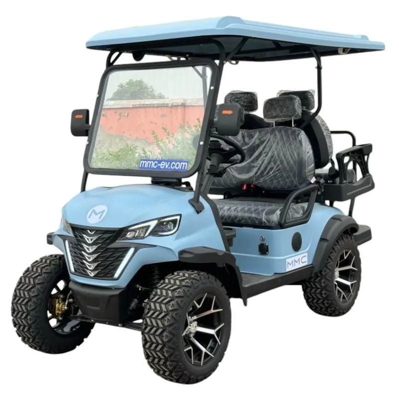 

China OEM Manufacturer Electric 48V Lithium Battery New Model Electric Golf Car 2+2 Seats electric scooter 50mph Golf Cart