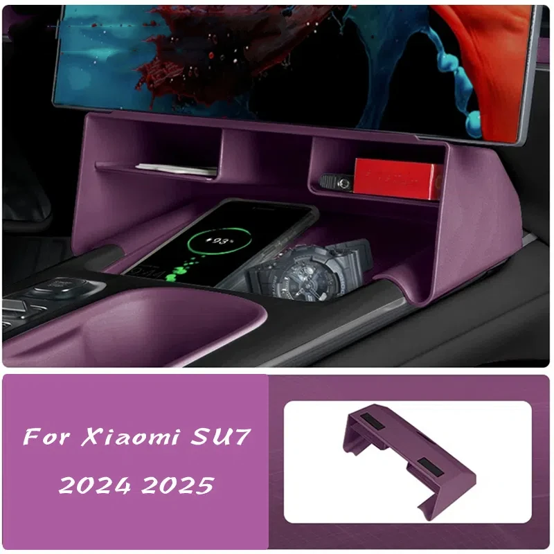 

For Xiaomi SU7 2024 2025 Multifunctional Storage Box Below The Central Control Screen Accessories