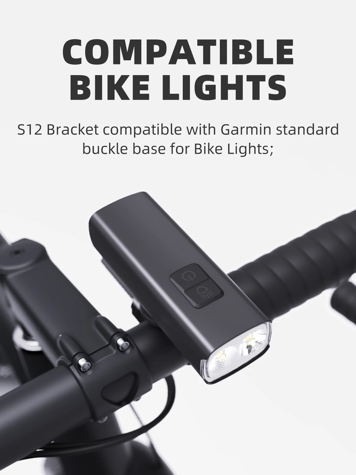Cyclami Universal Fahrrad GPS Computer halterung Radar Rücklicht halter Scheinwerfer halterung Gopro Kamera halterung für Lenker Sattelstütze, Vorderlichthalter, Vorderlichthalter – Detail 6