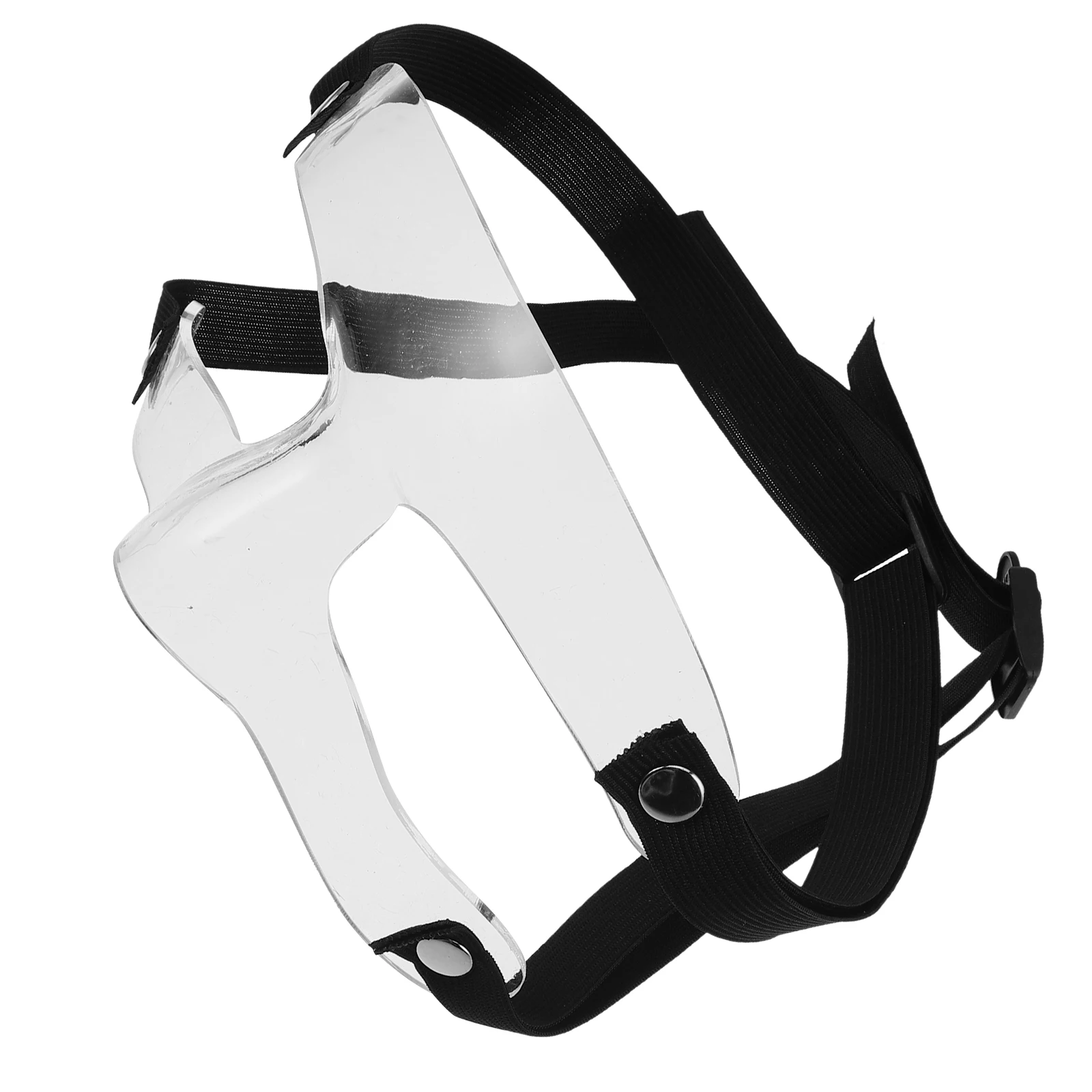 

Adjustable Clear Sports Face Mask for Men and Women Basketball Soccer Training Protective Gear for Facial Injury Prevention