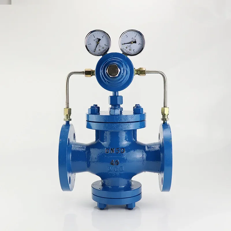 YK43X-40C pilot piston type pneumatic natural gas pressure reducing valve