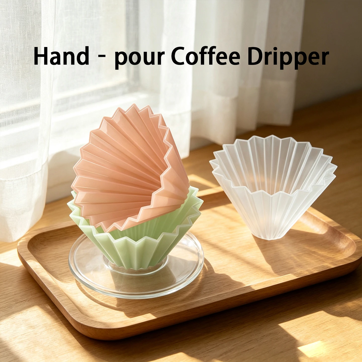 Coffee Filter Cup, Hand Drip Coffee Brewing, Easy to Clean Resin Coffee Filter, Coffee Accessories, Convenient and Practical
