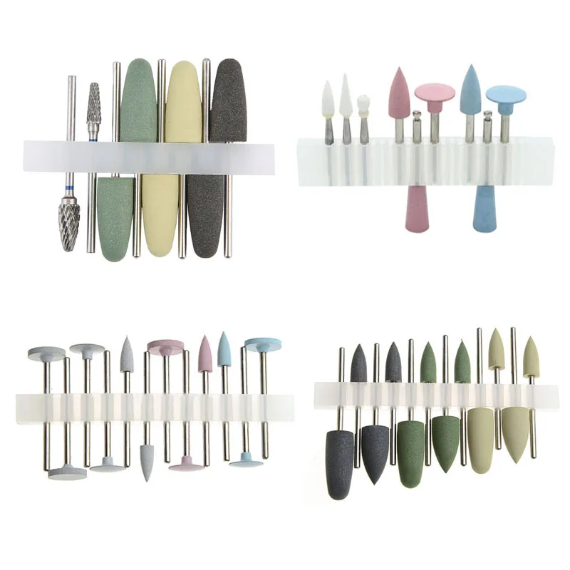 Dental Light Curing Polishing Set Dentist Resin Base Acrylic Polishing Burs Kits Teeth Polisher Head Tool Dental Supplies