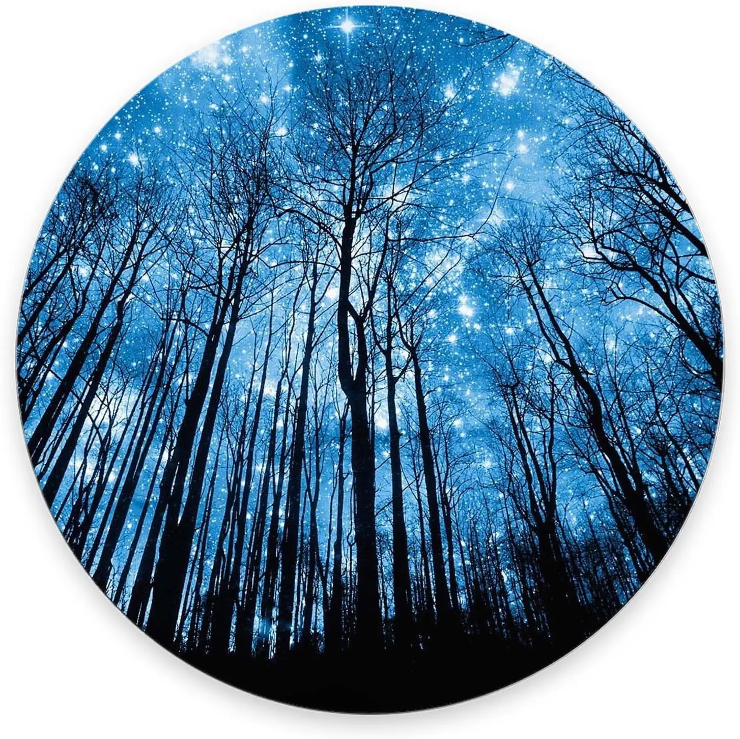 Mouse pad Mouse pad custom Round Psychedelic Starry Night Premium Textured Washable Cloth Non Slip Rubber Mouse Mat