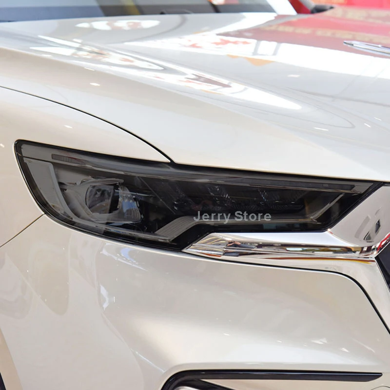 For Red Banner HS5 2019-2023 Headlight Protective Film Headlamp Smoked Black Tint Anti-Scratch Protective TPU Repair Sticker