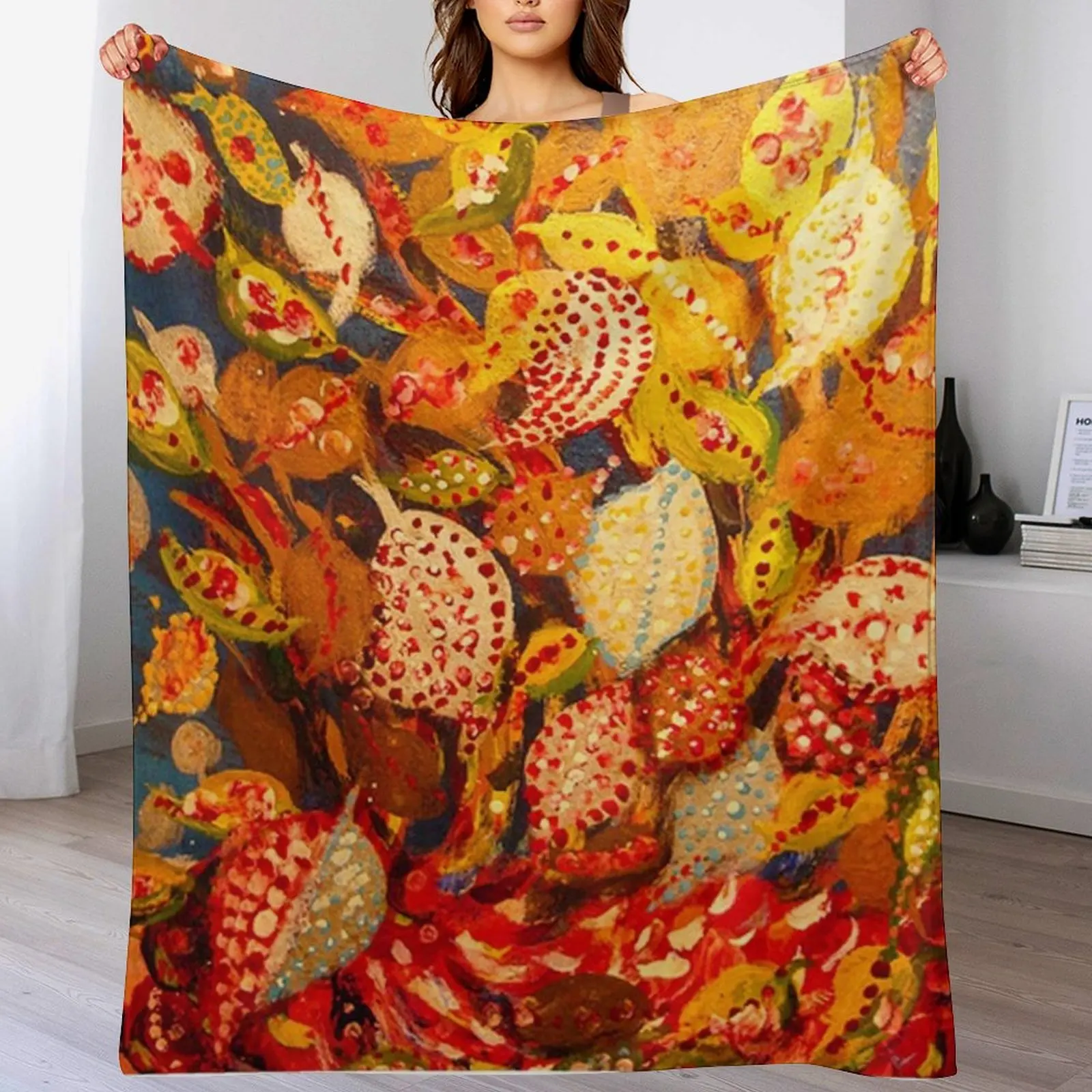 

Fall Leaves Seraphine Louis Throw Blanket Furrys Custom Decorative Beds Blankets