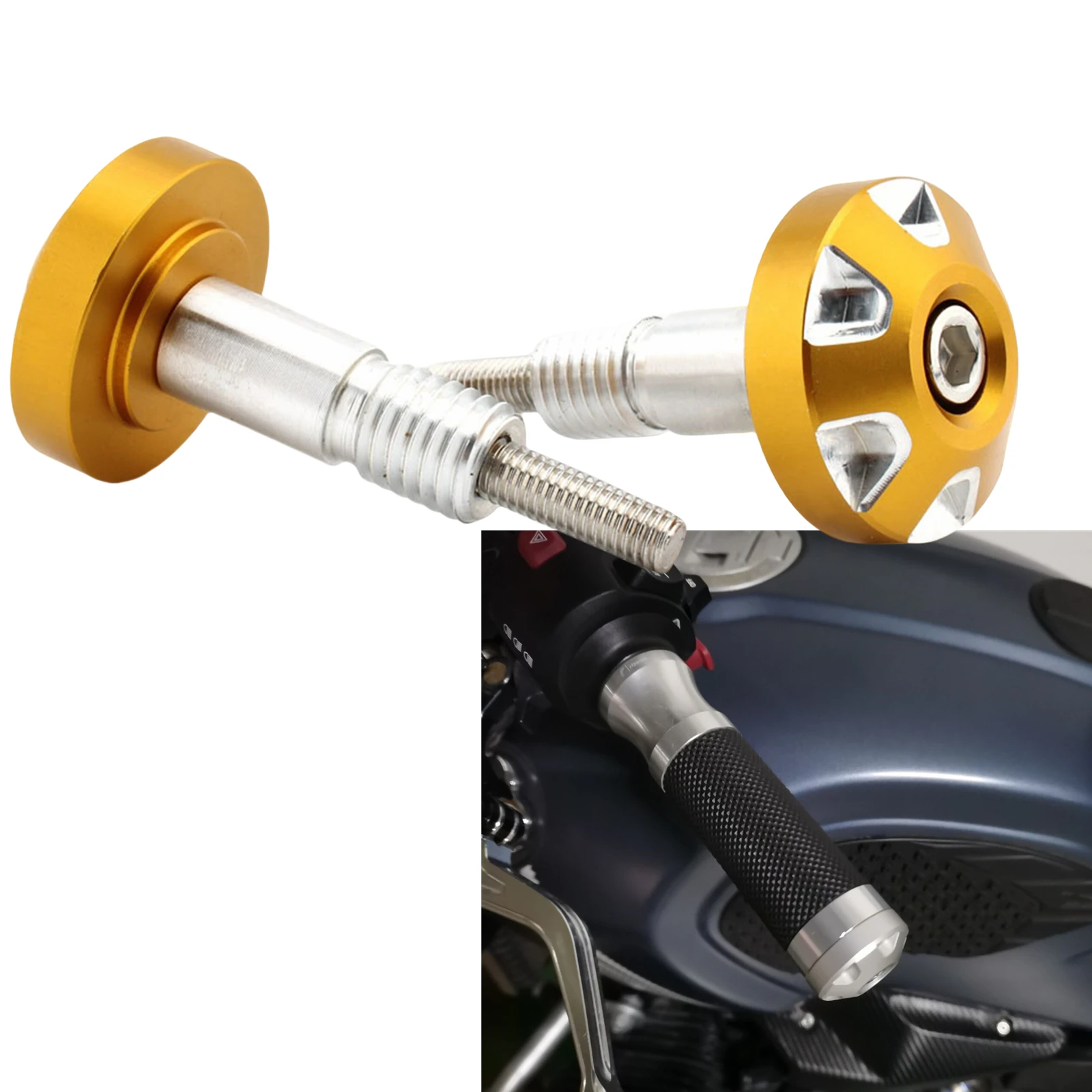 

For BMW R18/ R18 Classic RnineT/ RnineT Pure/Racer/Scrambler/Urban G S Motorcycle Handlebar Hand Grip Ends Caps BM-DT-217H