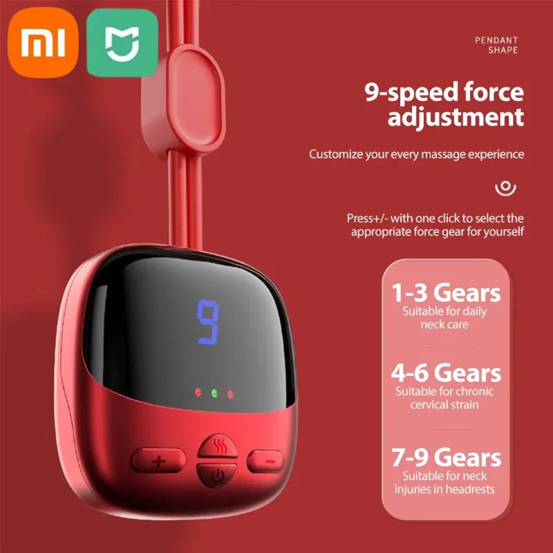 Xiaomi Hanging Smart Cervical Spine Massager Portable Neck Protector Multiple Modes Pulse Hot Compress Care Relax Neck Shoulder