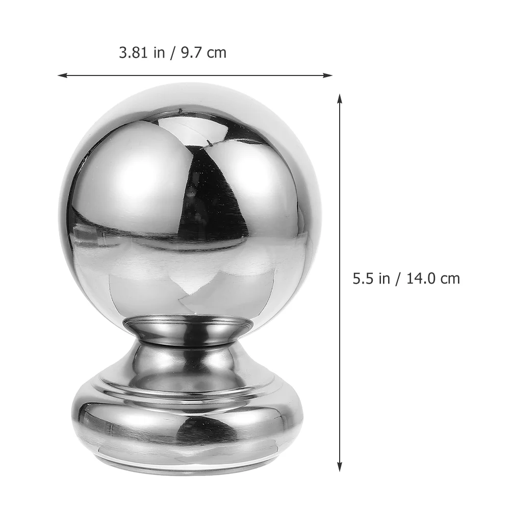 Stainless Steel Hollow Ball Thickened Conjoined with Seat Stair Handrail Railing Finial Metal