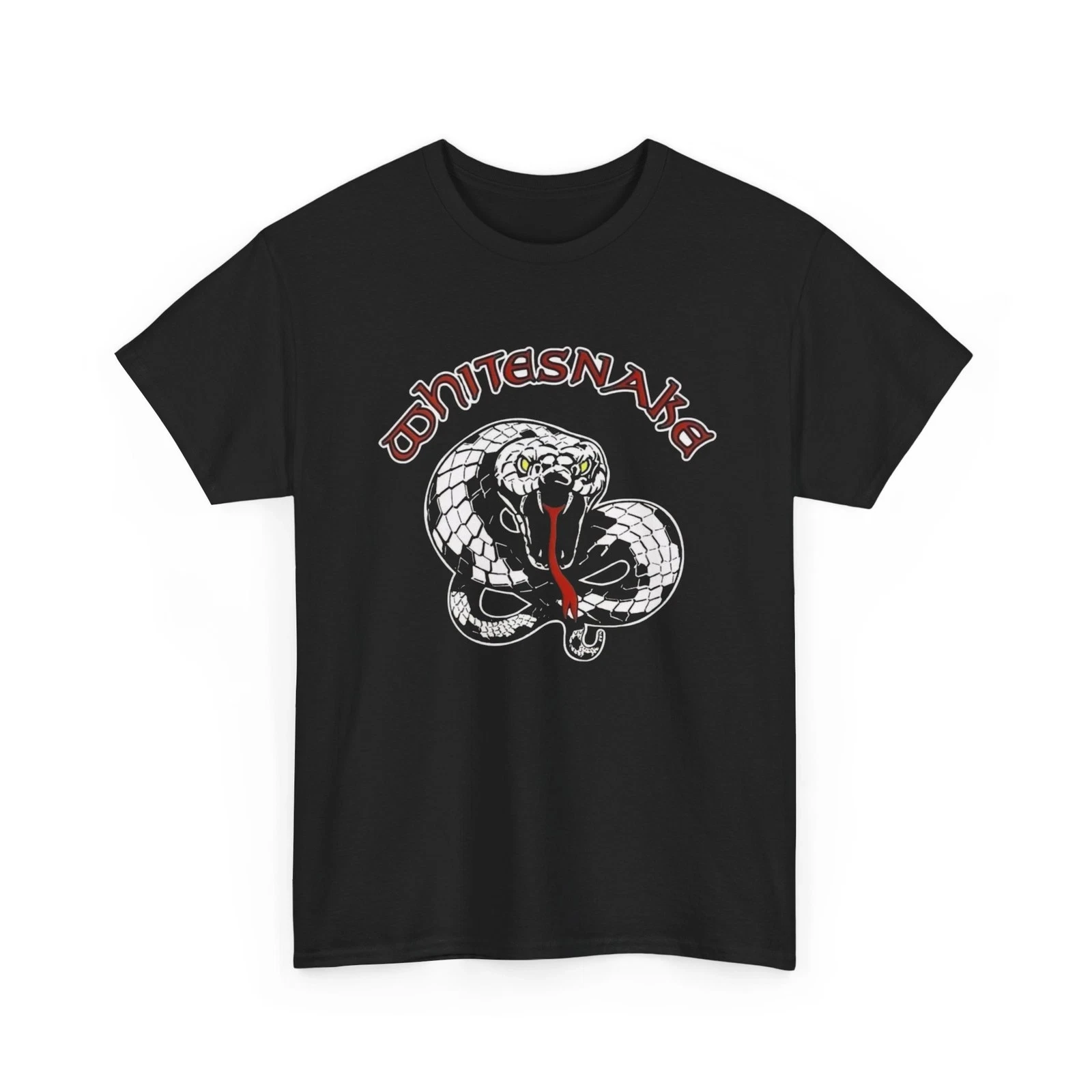 

Футболка с рисунком White Snake Vintage Rock Band Merch, футболка унисекс из плотного хлопка, элитная роскошь для мужчин и женщин, топ Y2k