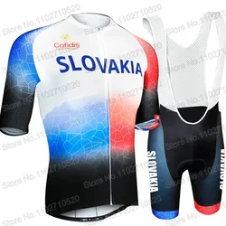 Team Slovakia 2024 Cycling Jersey Cofidis Set Mens Peter Sagan Clothing Race Bike Suit Bib Bicycle Shorts MTB Maillot Culotte