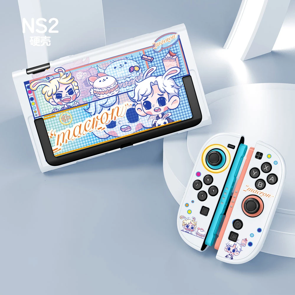 Cartoon Split Protective Case for Nintendo Switch 2 OLED NS Console Anti-Slip Drop-Proof Joy-Con Controller Gifts for Girls
