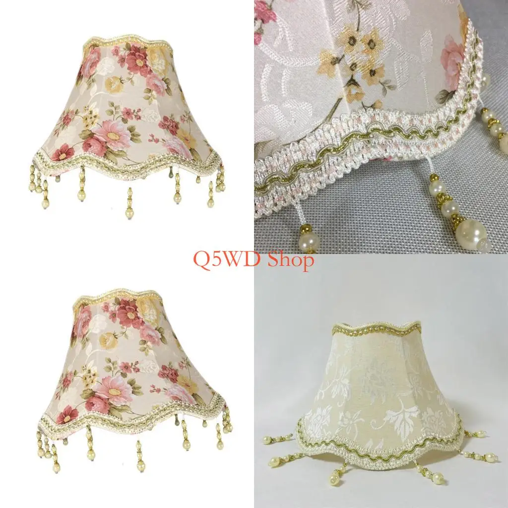 

Q5WD E27 Cloth Petal Lampshades Wall Light Cover Table Light Shade Modern Decorative Lighting Accessories Enduring