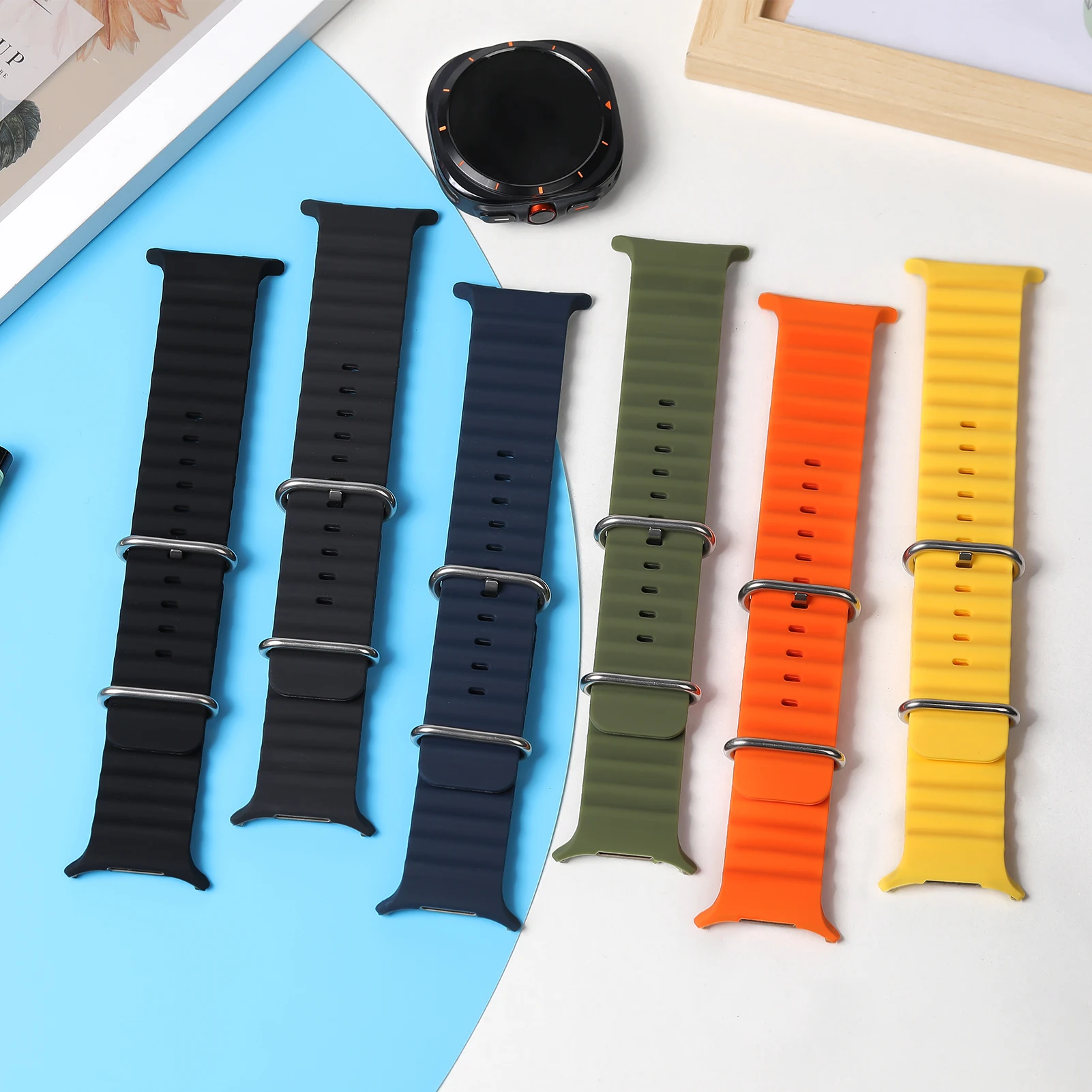 

Ocean Band для Samsung Galaxy Watch 7 Ultra 47 мм спортивный силиконовый браслет корреа ремень для Samsung Galaxy Watch ультра ремешок 47 мм