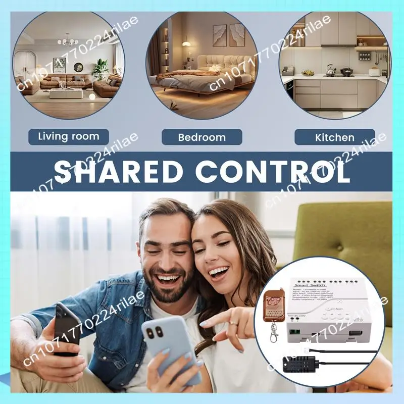 

A17Z Tuya Wifi Smart Switch Temperature Humidity Sensor Monitor AC 85-250V Wireless Smart Switch With RF Remote Controller