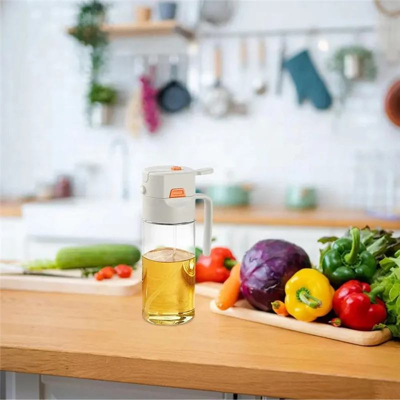 【Must-Haves】Oil Bottle For Cooking - Glass Olive Oil Sprayer And Pourer, Ideal For Grilling, Baking, And Salad Dressing