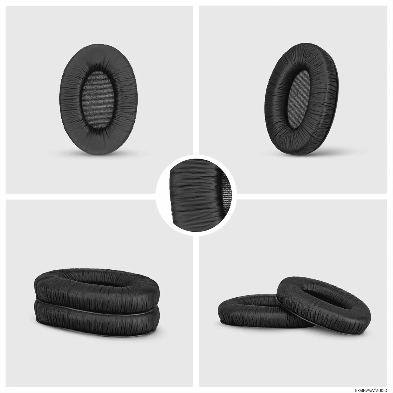 Almofadas de substituição HD280 para Sennheiser HD280 PRO, HD280 Silver, HD281, HMD280 PRO, HMD281, HMD280-XQ. Cushi de couro macio