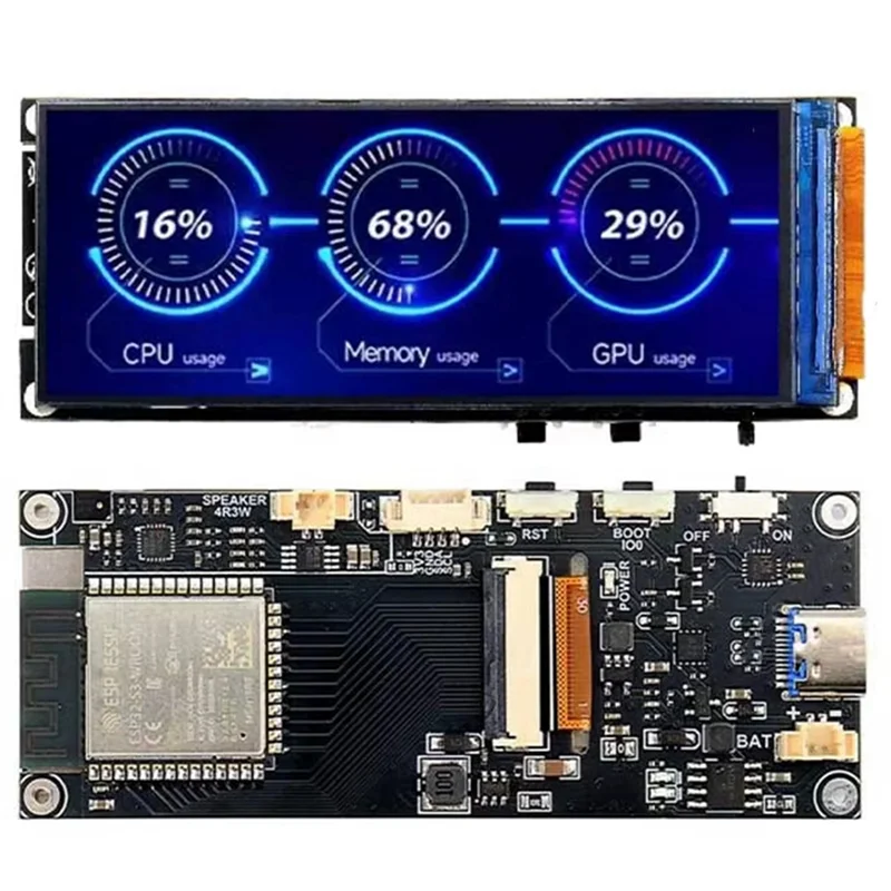 B47C 2.4Ghz Wifi Andble 5 Modules Xiaozhi AI Voice Chat Robot 3.13 Inch 376X960 LCD No Shell