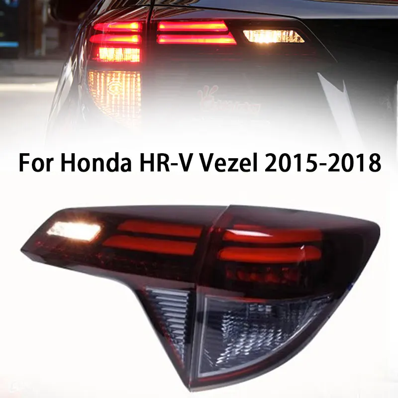 

Автомобильные фары, задняя фара для Honda HR-V LED Tail светильник 2015-2018 HRV Vezel, задний противотуманный сигнал, сигнал поворота, автомобильные аксессуары