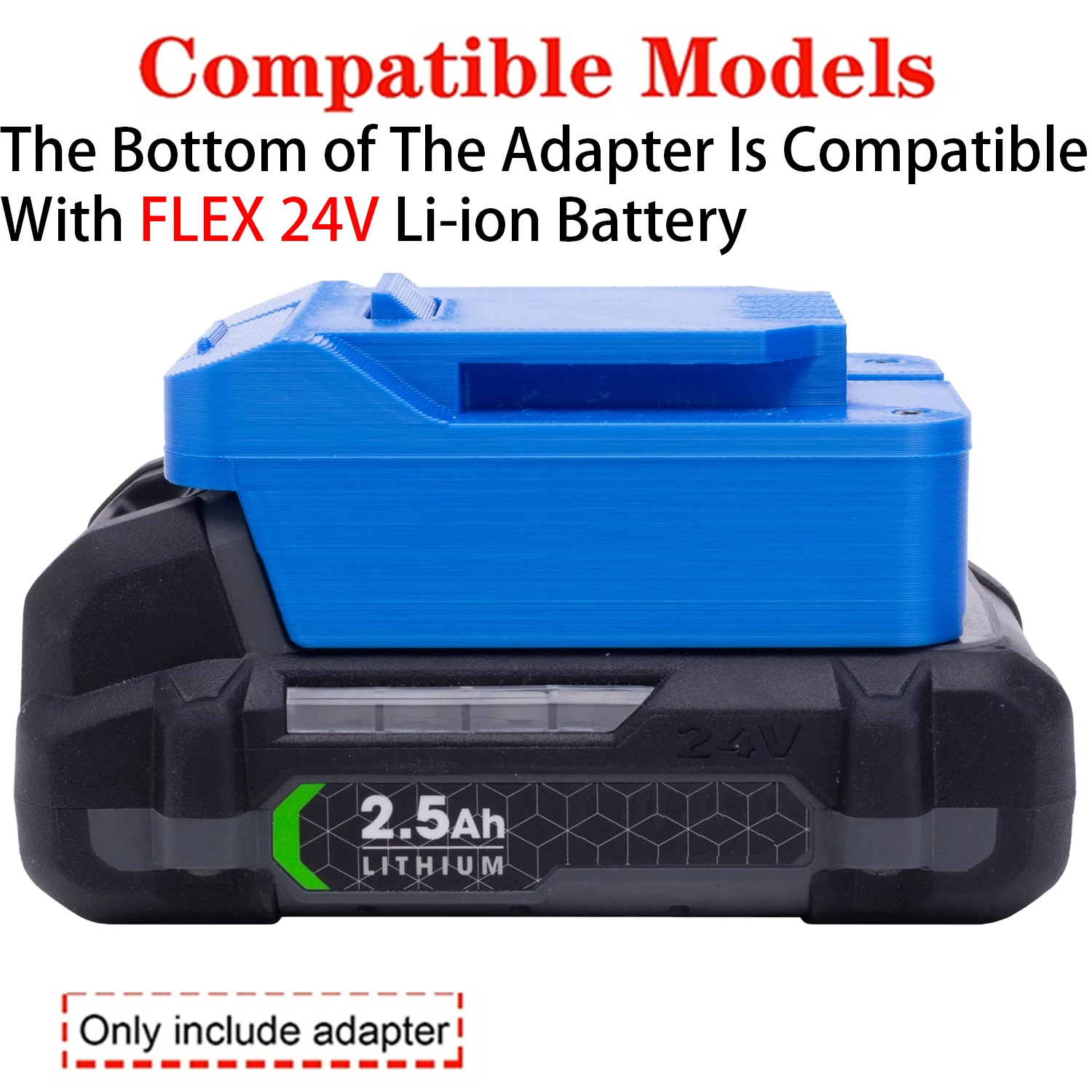 Battery Adapter For Aldi Ferrex 20V Li-ion Tool To FLEX 24V Li-ion Battery Adapter Converter Power Tool Accessory