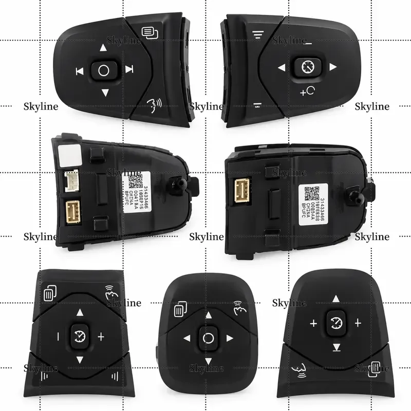 Car Steering Wheel Buttons Bluetooth Audio Volume Music Mode Cruise Control Button For Volvo XC90 XC60 V90 V60 S90