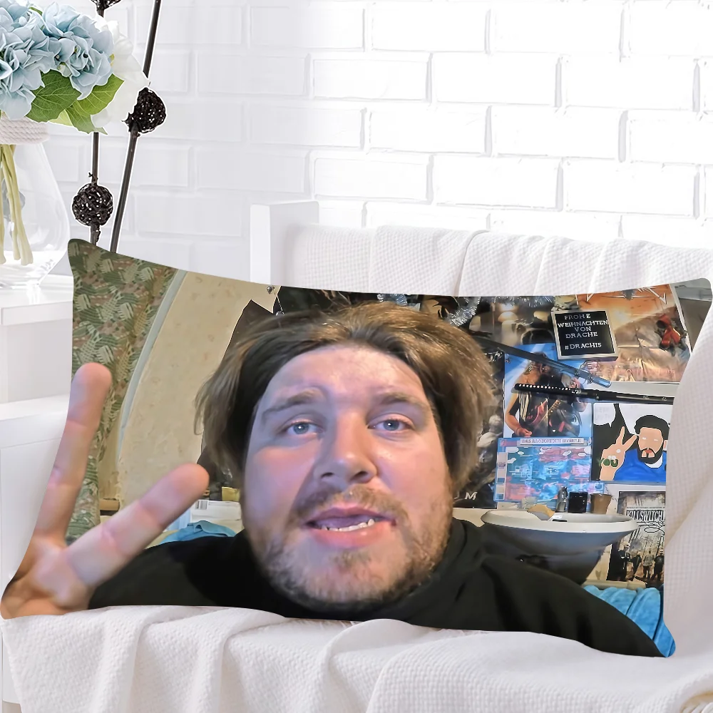 Rainer Winkler Drachenlord غطاء الوسادة مستطيل غطاء وسادة أريكة المنزل غرفة المعيشة مكتب مقهى غطاء وسادة #4