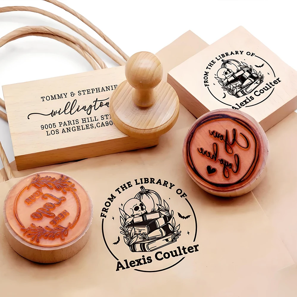 

Custom Wooden Stamp Weddding Seal Stamp Personalized Logo For Invitation Stationery Custom Name Business Wedding Branding Stamp