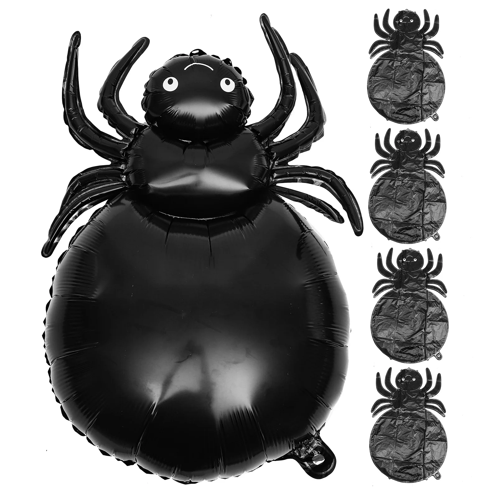 

5pcs Black Spider Balloons Halloween Party Supplies Spooky Cute Decorations For Home Bar Club Haunted House Layout Prop