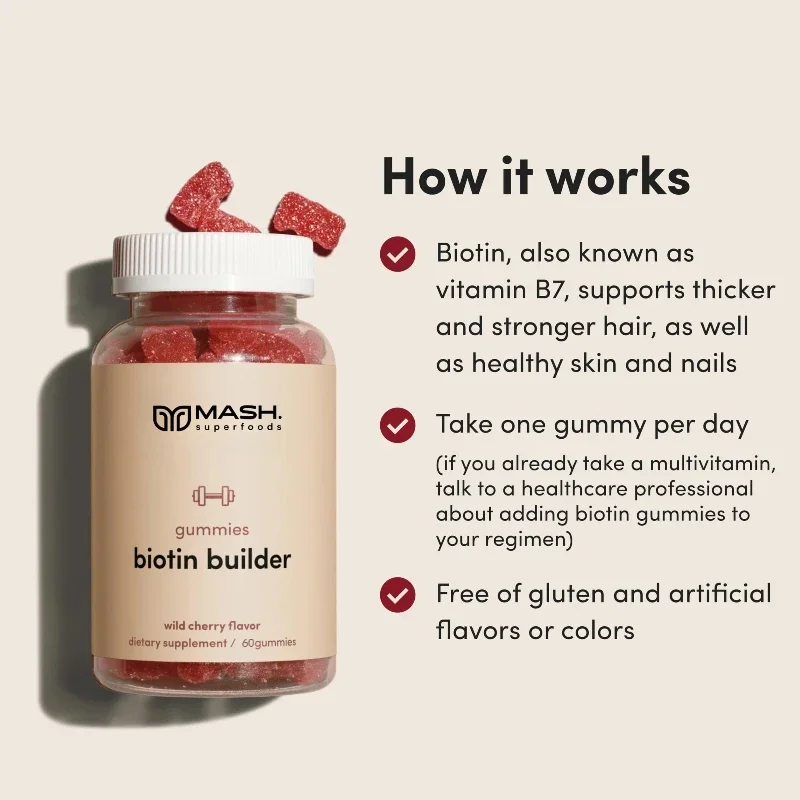 مكمل الكيراتين الكولاجين البيوتين لنمو الشعر، دعم مضاد للأكسدة لزيادة مرونة الجلد #1