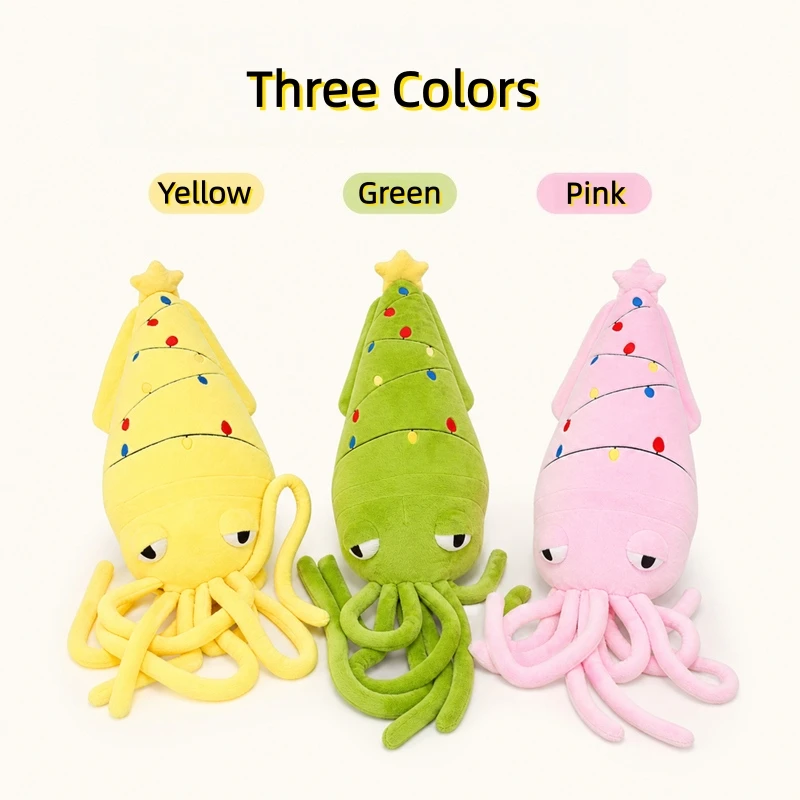 70/100cm Kawaii 3colors Octopus Plush Toy Cartoon Healing Inkfish Squid Dolls Ocean Series Charming Birthday Christmas Gifts