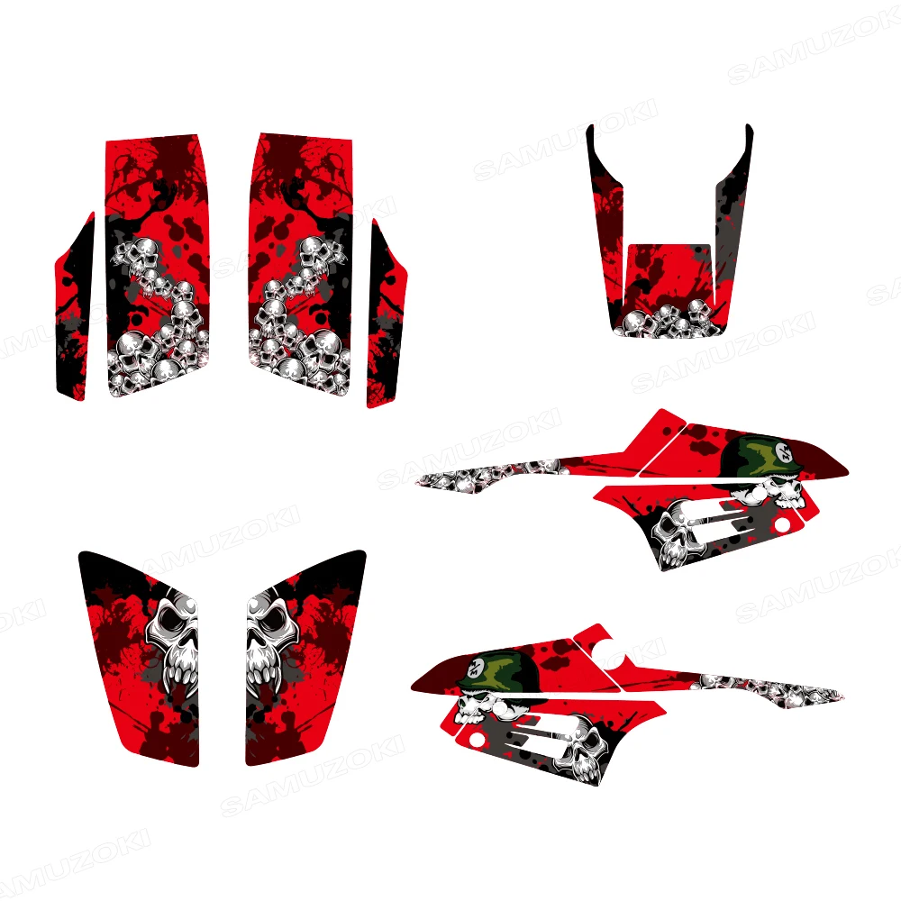

Fit for Yamaha Warrior 350 YFM350X 1987- 2004 2000 2001 2002 2003 ATV Full Graphic Kit Decals Background Stickers