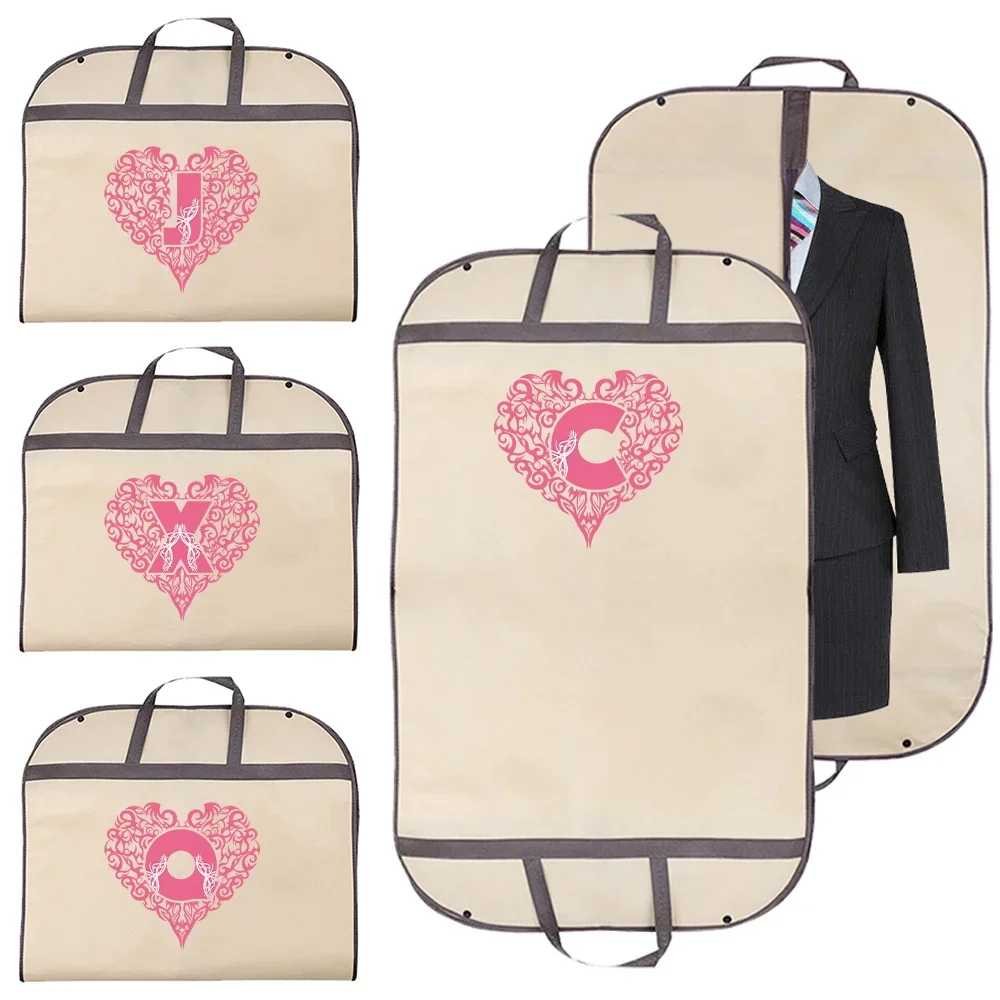 New Multifunctional Dust-proof Clothing Protective Cover Simple Love Letter Series Hanging Moisture-proof Organizing Bag